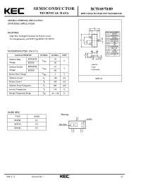 Datasheet BCW70 manufacturer KEC